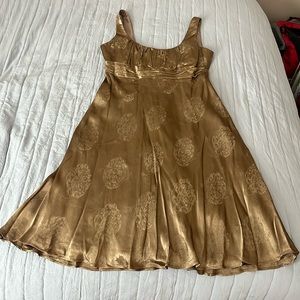 Brown/Goldish Dress (size 8)